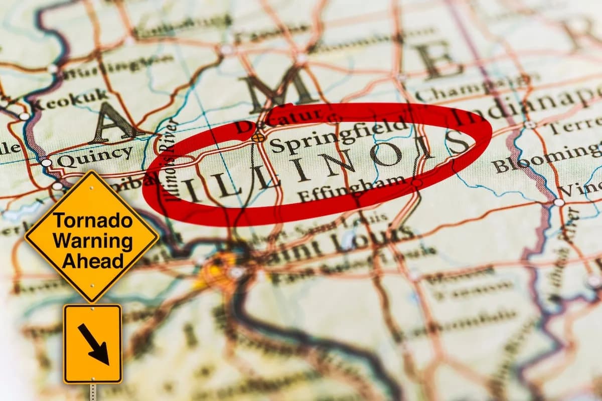 Tornados en Illinois: Récord Anual y Graves Consecuencias