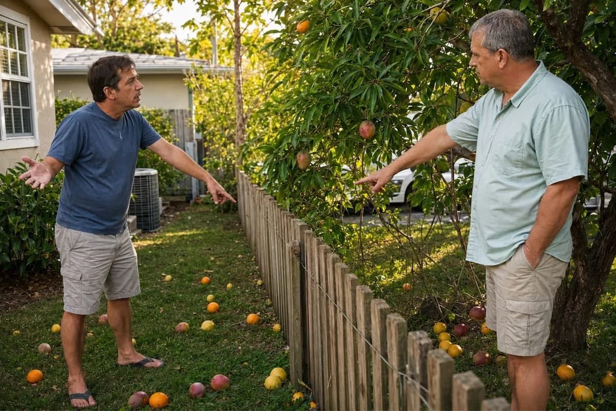¿De quién es la fruta del árbol del vecino? Florida tiene una regla