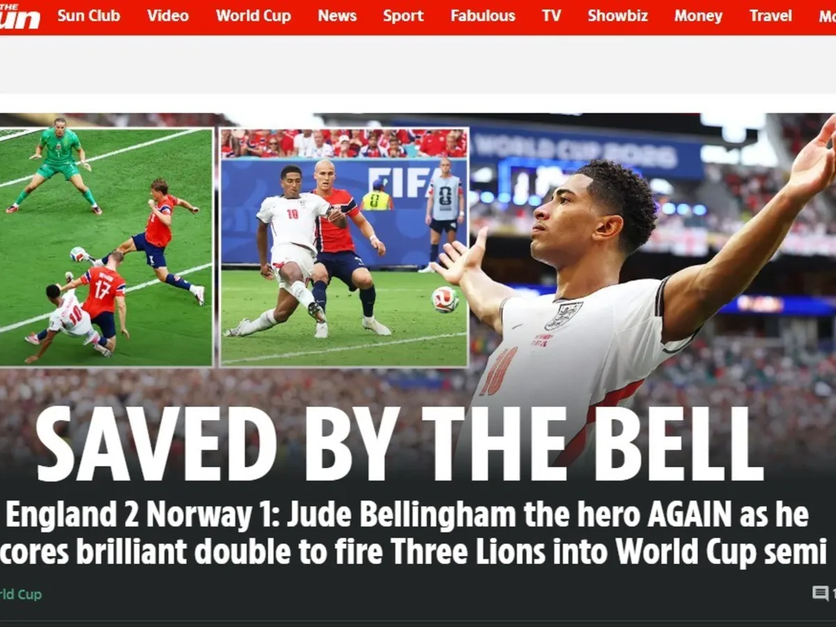 Medios ingleses se rinden ante Bellingham tras el triunfo ante Noruega