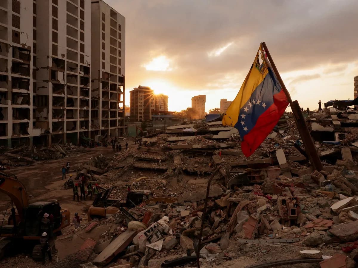Venezuela comenzó a demoler con dinamita edificios dañados por los terremotos