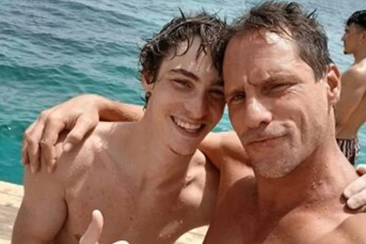 Gonzalo Valenzuela compartió fotos con sus hijos Silvestre y Alí en la playa