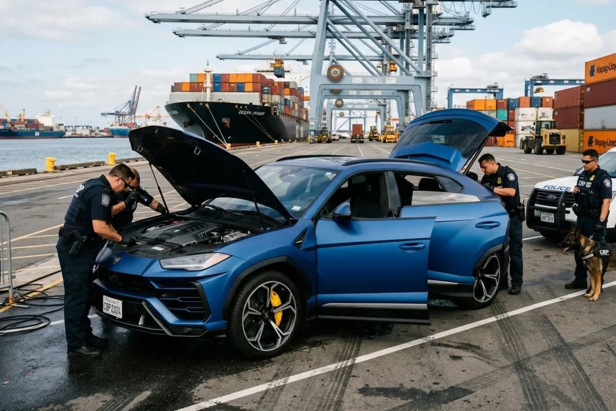 La CBP recuperó un Lamborghini de 270.000 dólares y otros 306 autos robados para exportar