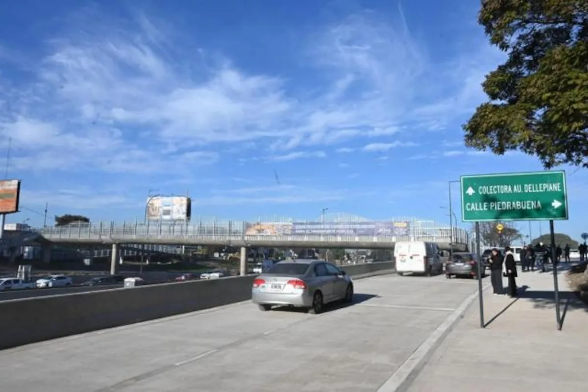 Habilitan colectora clave de la autopista Dellepiane: beneficiará a más de 200.000 autos