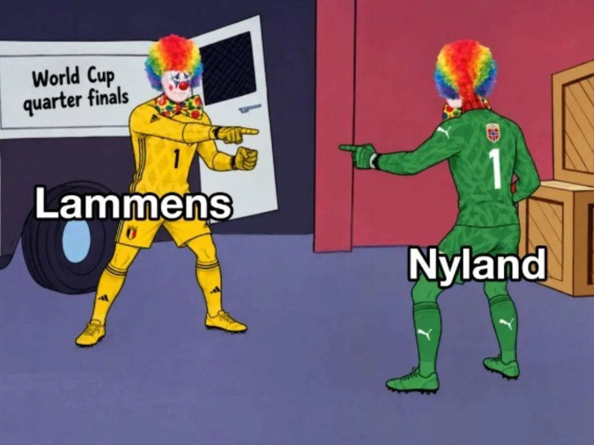 El error de Nyland, Mick Jagger y Bellingham: los memes del Inglaterra vs. Noruega
