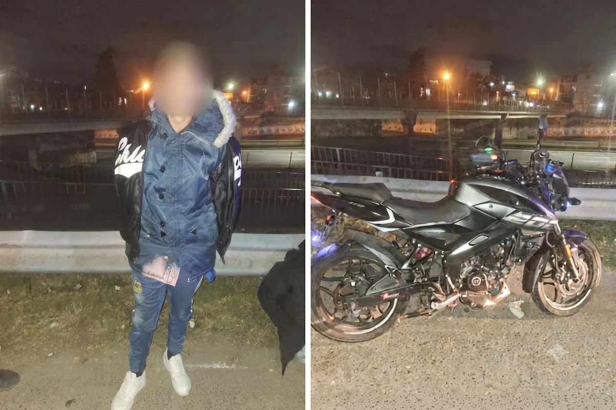 Persecución en la General Paz: chocaron contra un patrullero y fueron detenidos