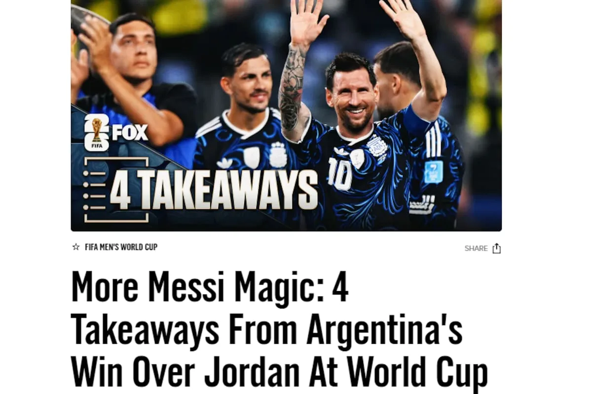 Mundial 2026: la prensa mundial se rinde ante Messi tras el triunfo de Argentina