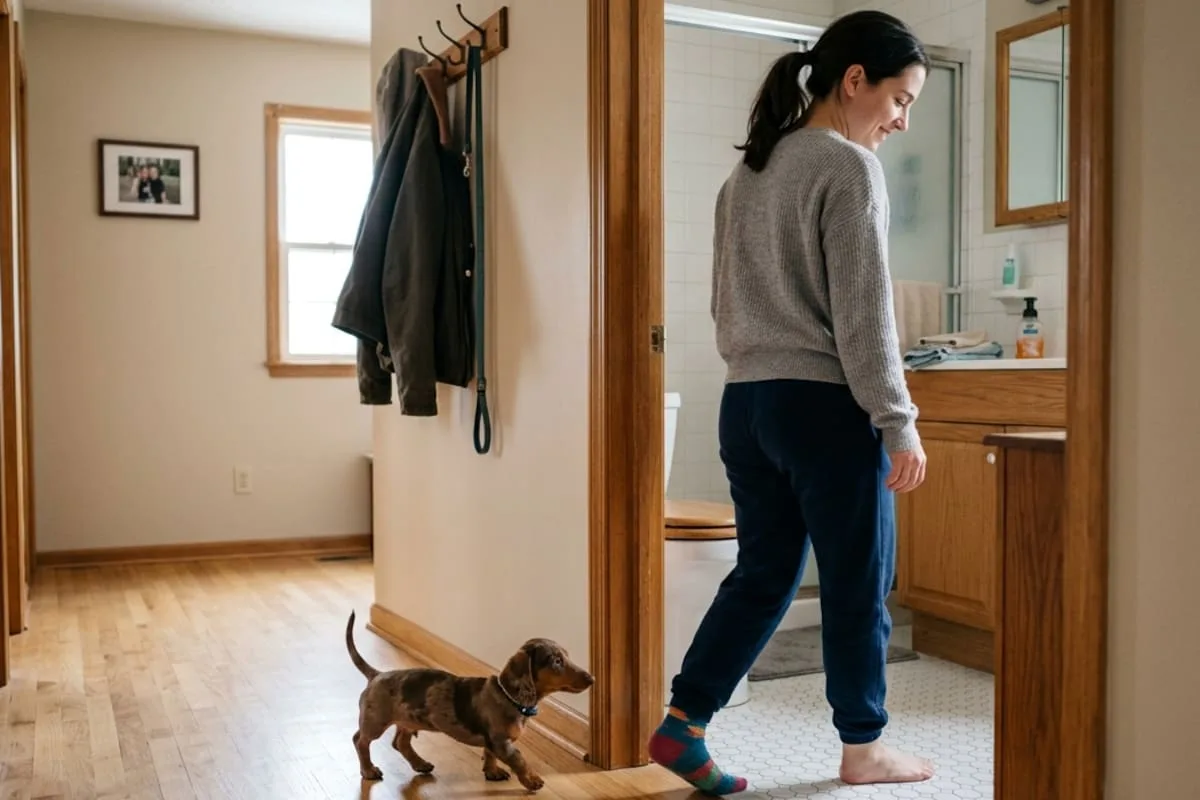 Por qué los perros siguen a sus dueños al baño y cómo modificar esa conducta