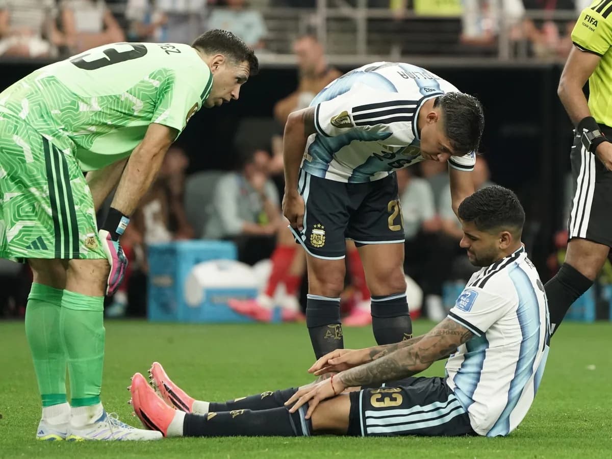 Cuti Romero se lesionó en partido contra Austria: alarmas encendidas en la Selección Argentina