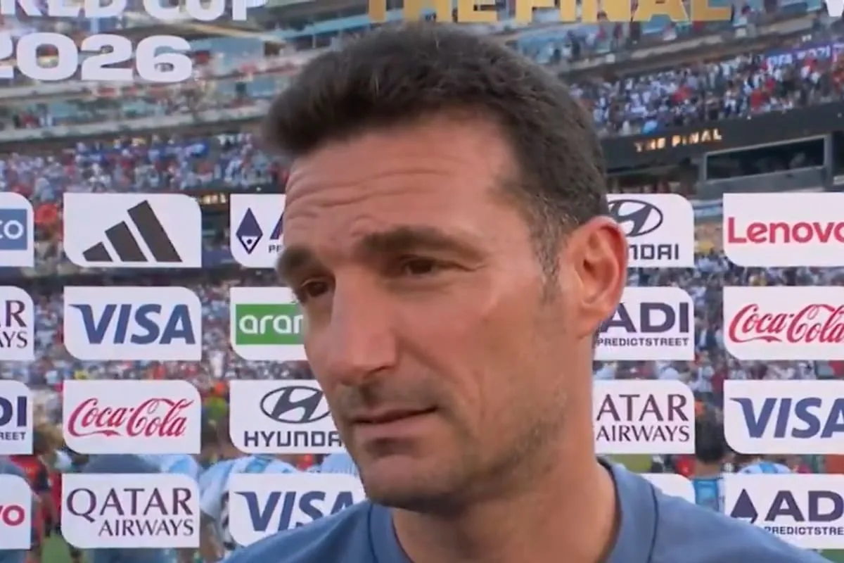 Scaloni: “Hay que levantarse otra vez” tras la derrota en la final del Mundial 2026