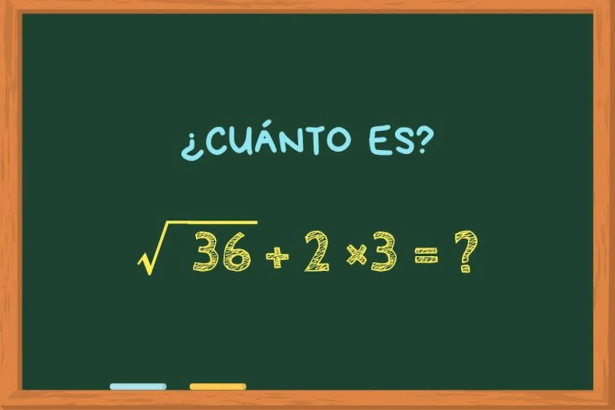¿Cuánto es √36 + 2 × 3? El cálculo viral que pocos resuelven