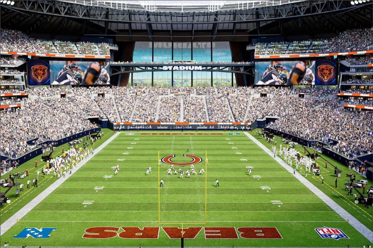 Illinois propone un terreno frente al lago Michigan para el megaestadio de los Bears