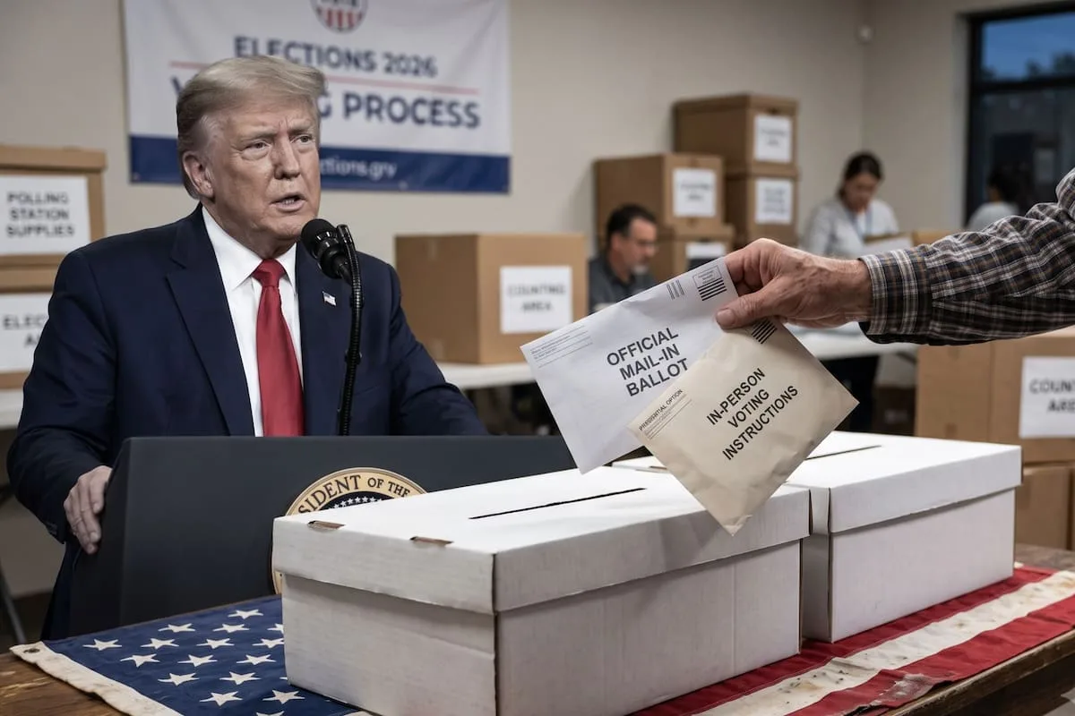 Trump impulsa el "Save America Act" para suspender el voto por correo en EE.UU.