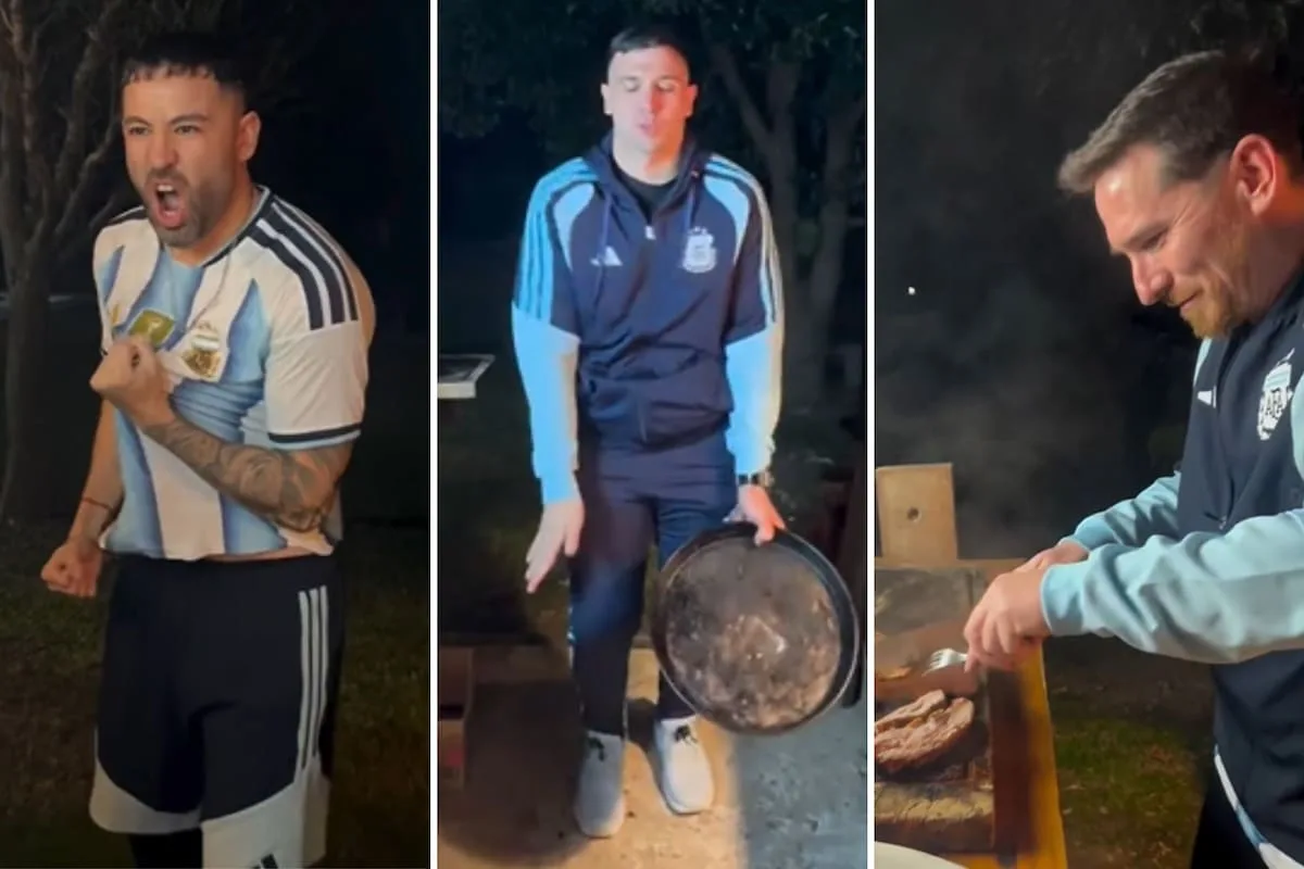 La parodia viral de los dobles de la selección argentina antes del partido contra Cabo Verde