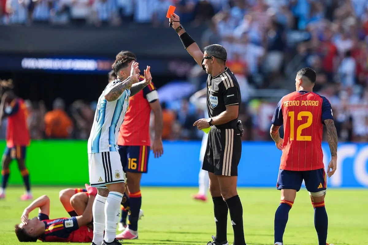 Argentina perdió la final del Mundial tras la expulsión de Enzo Fernández