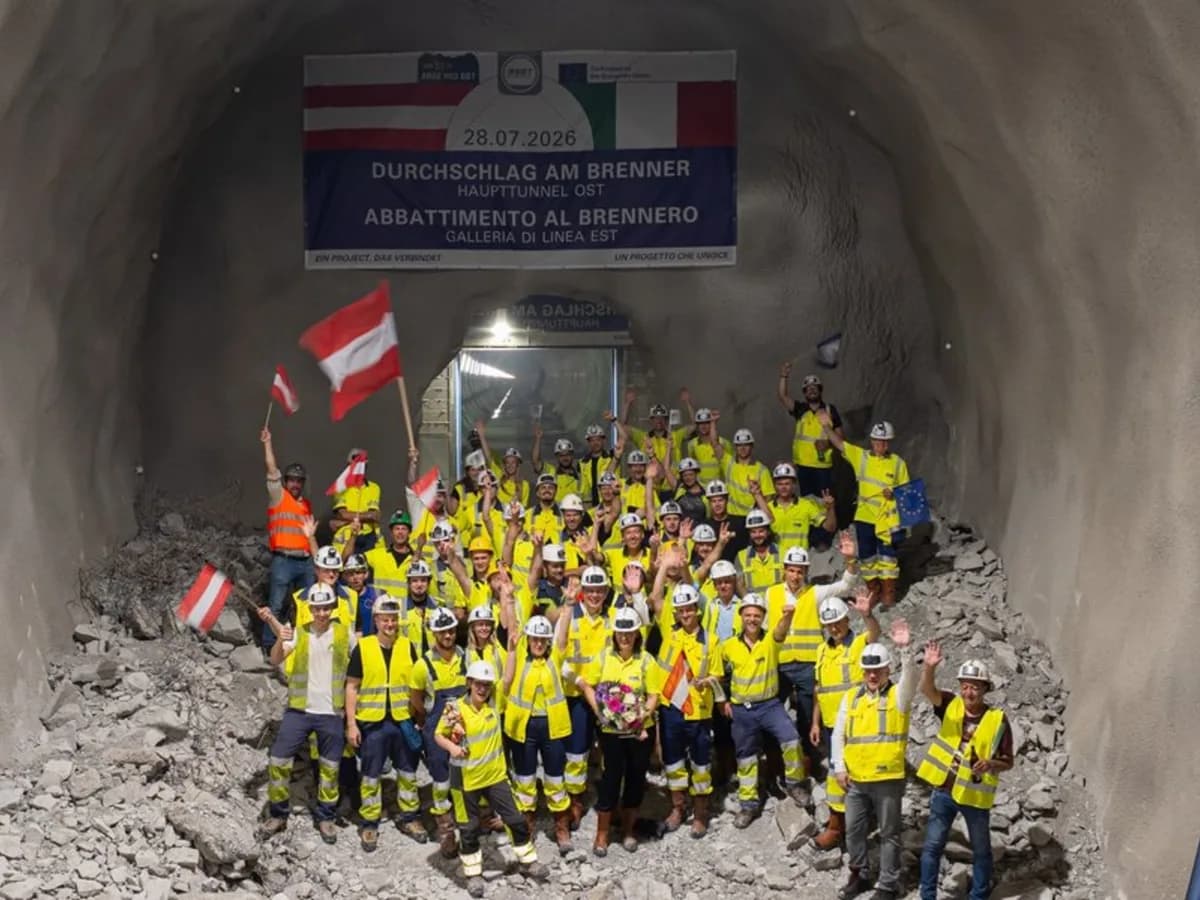 Europa conecta Italia y Austria con un túnel de 64 km bajo los Alpes