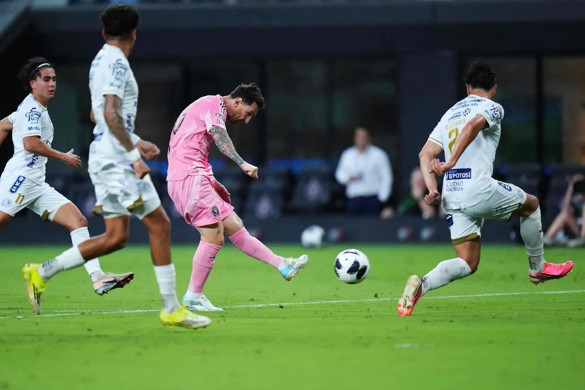Messi volvió al gol con un doblete en la Leagues Cup