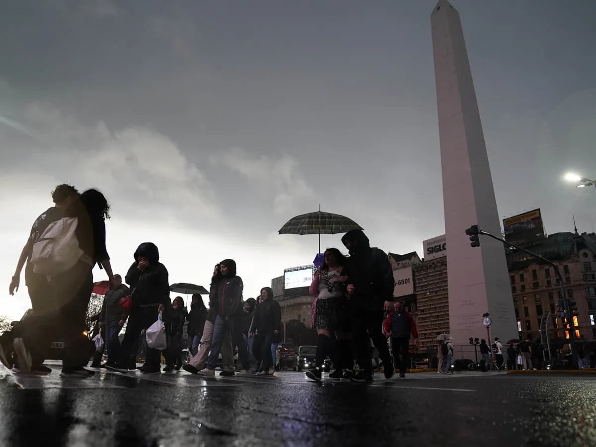 Vuelven las lluvias al AMBA y el frío intenso: mínimas de 1 grado para la semana