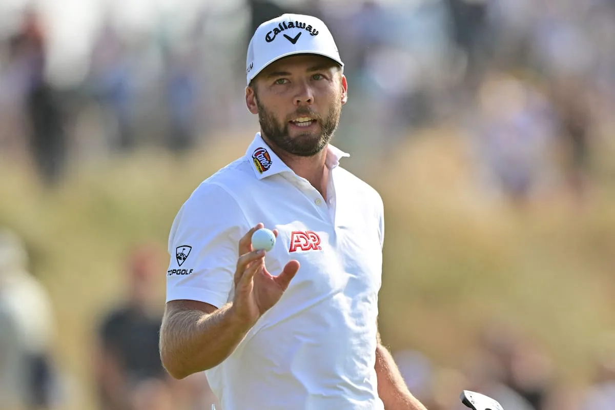 Sam Burns, a un paso de la hazaña en el British Open tras el nacimiento de su hija