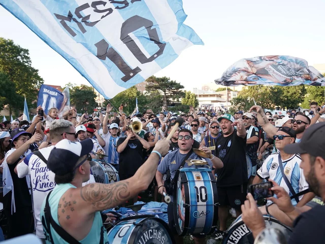 Banderazo argentino en Kansas City antes del Mundial 2026: miles de hinchas celebran