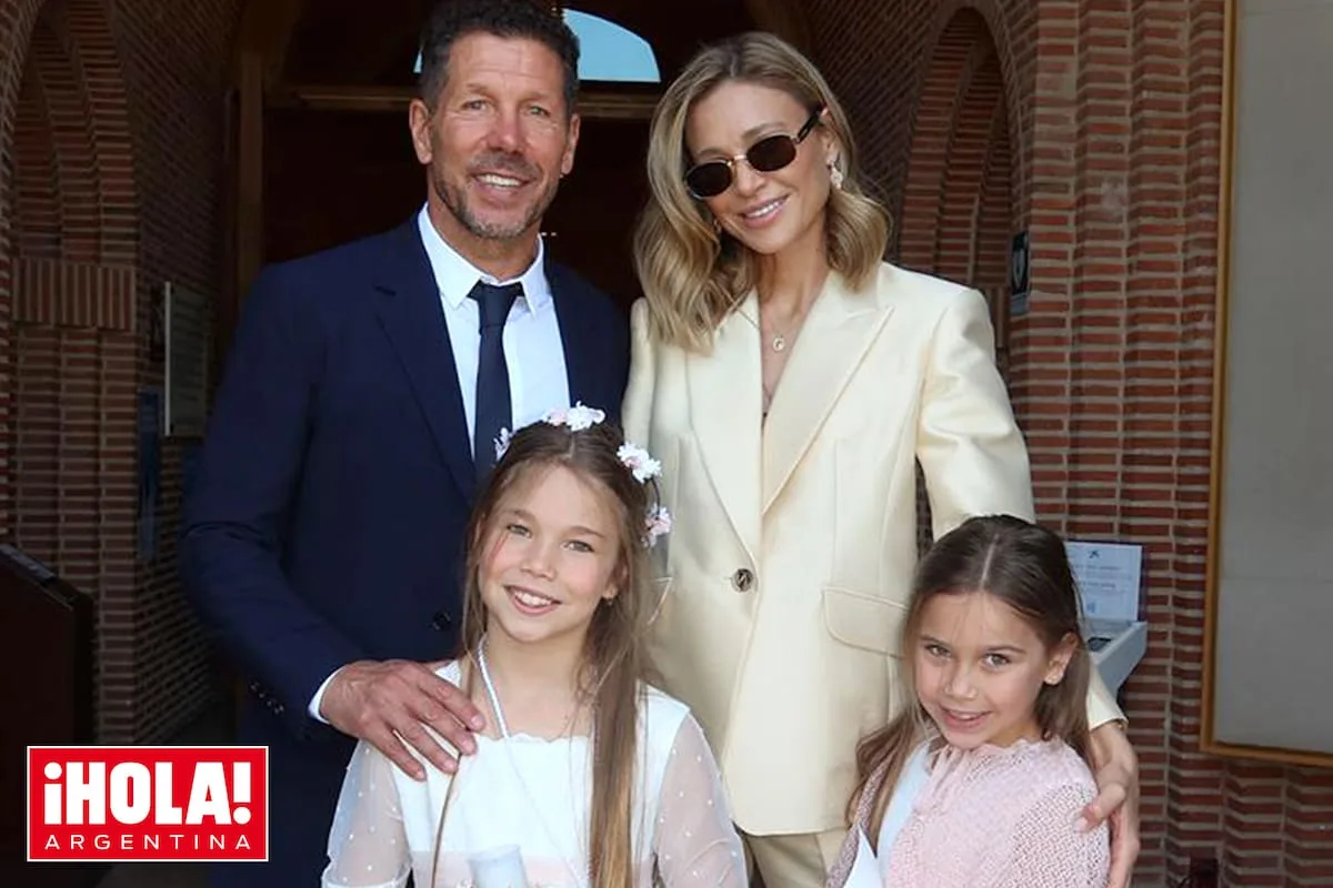 La primera comunión de Francesca Simeone en Madrid: fotos de la ceremonia familiar