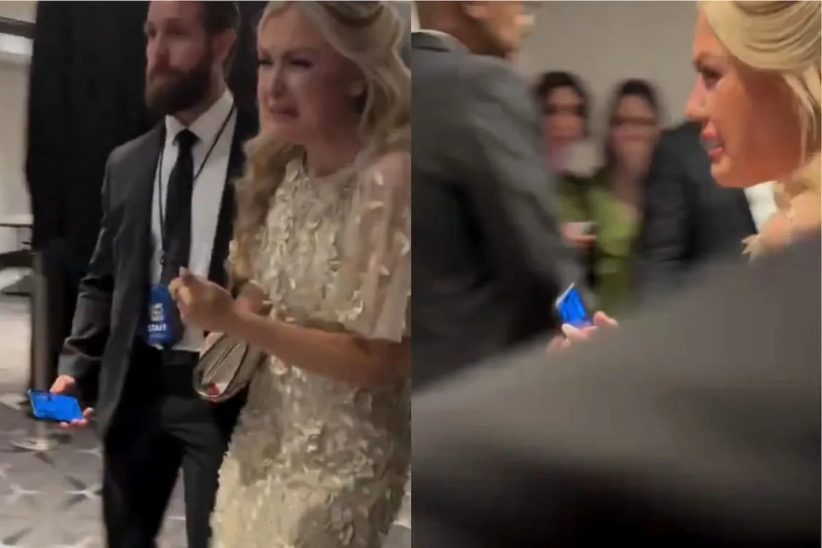 Erica Kirk, visiblemente conmocionada, evacuada tras tiroteo en cena de Trump