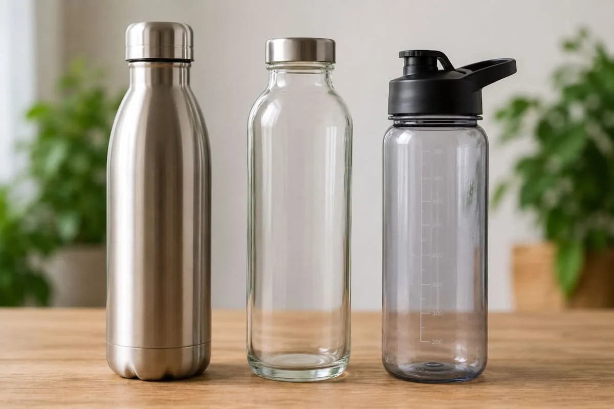 Metal, vidrio o plástico: cuál botella de agua elegir para el día a día