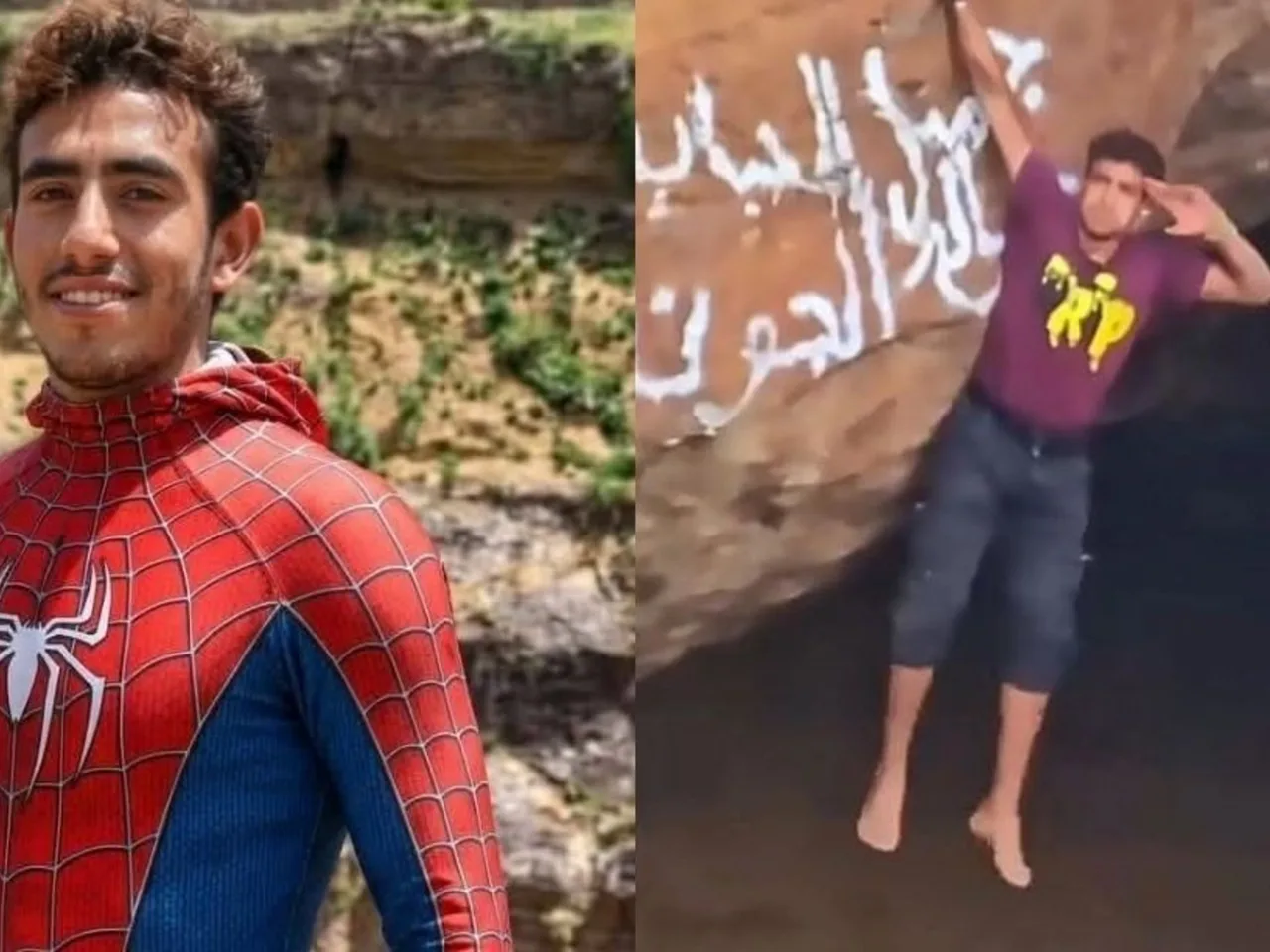 Influencer 'Spider-Man' del Yemen falleció al caer en cráter volcánico