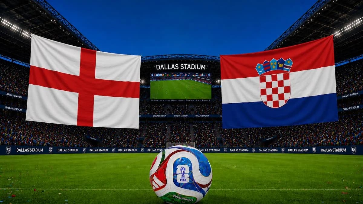 Inglaterra vs. Croacia: horario y formaciones para el Mundial 2026