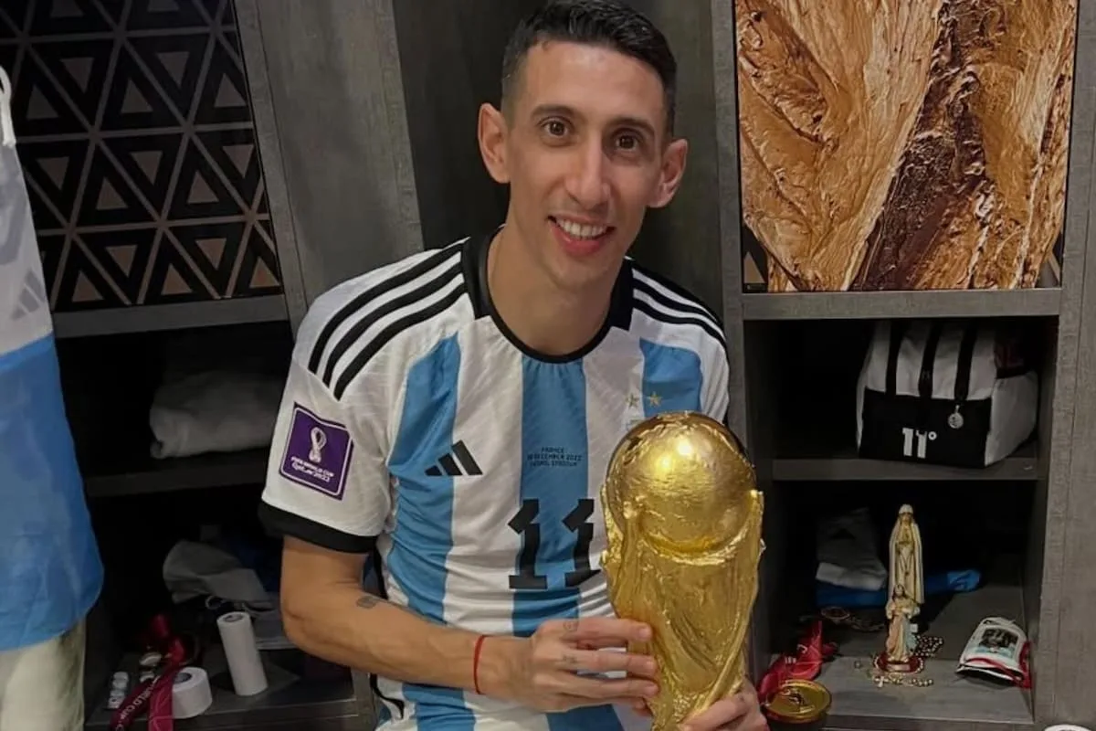 Ángel Di María vivió el debut de Argentina en el Mundial 2026 desde la distancia